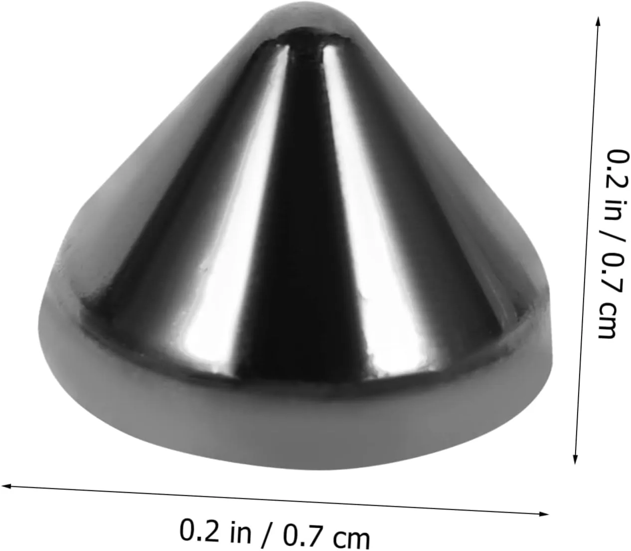 100Pcs Black Plastic Craft Rivets, Studs for Clothing, Purse Accessories, Diy Crafting, Punk Style Spikes for Jackets, Belts, Bags, Shoes, 0.27*0.23*0.23 Inch