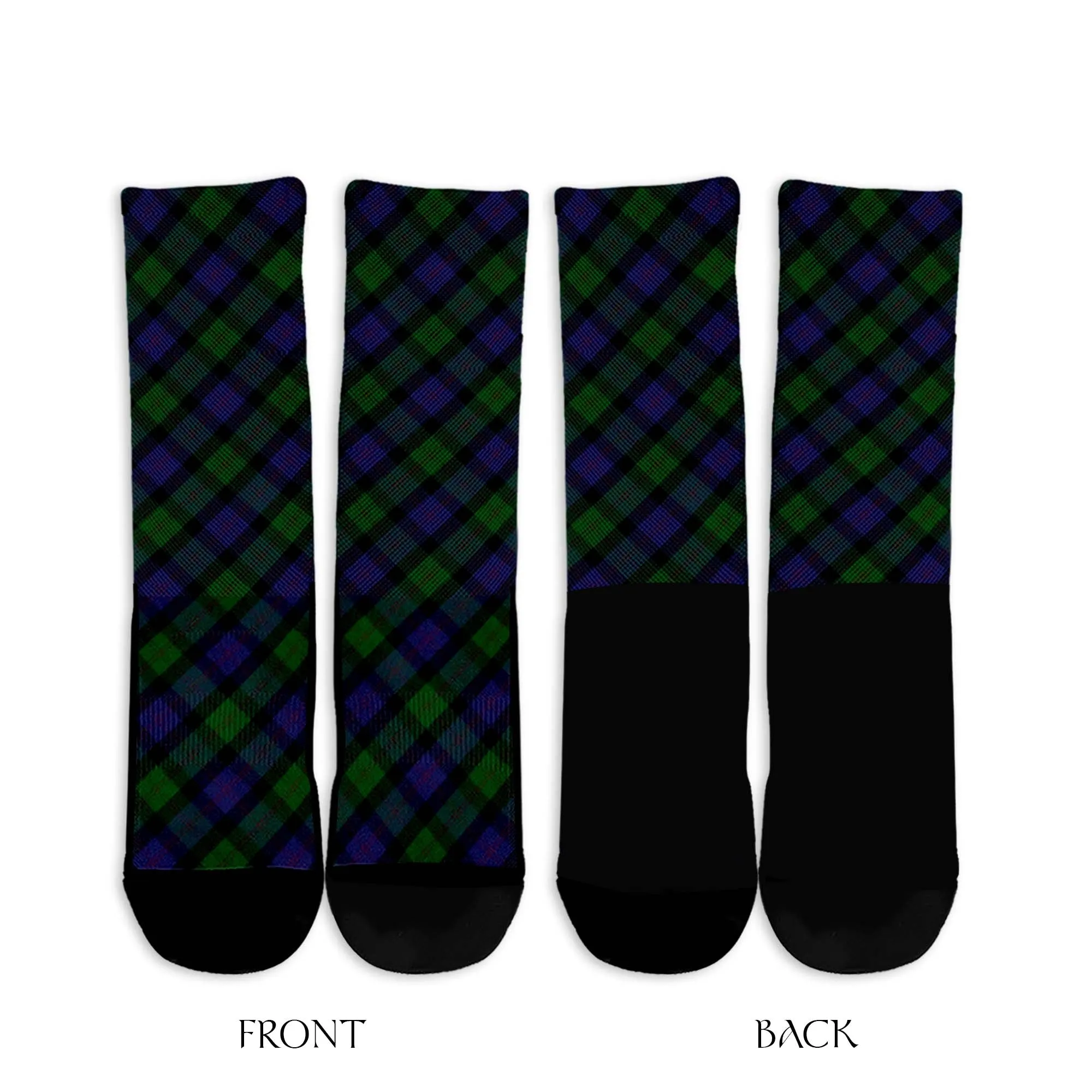 Blair Tartan Crew Socks Cross Tartan Style
