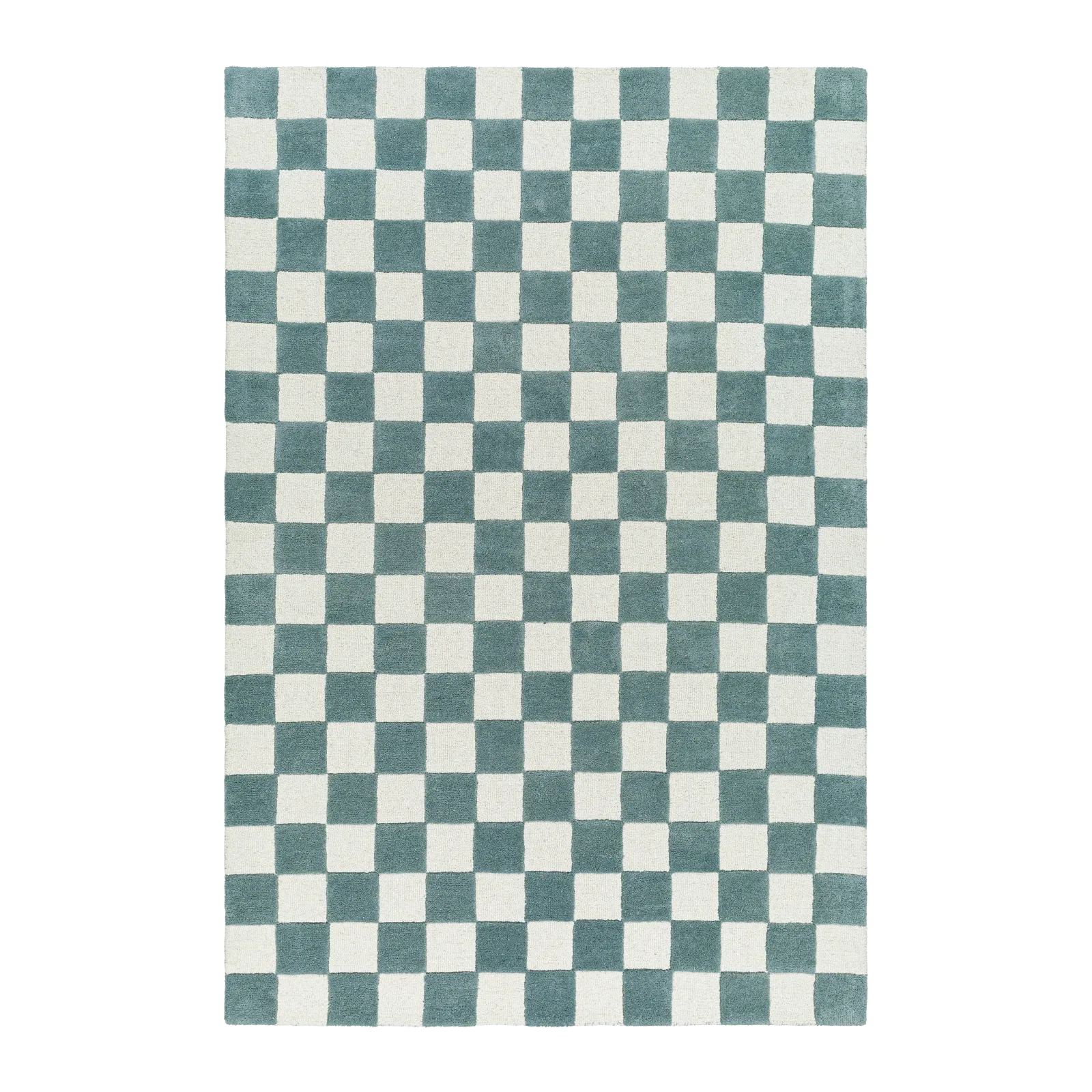 Brooks Checkered Teal Rug