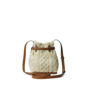 Cable-Knit Mini Bellport Bucket Bag