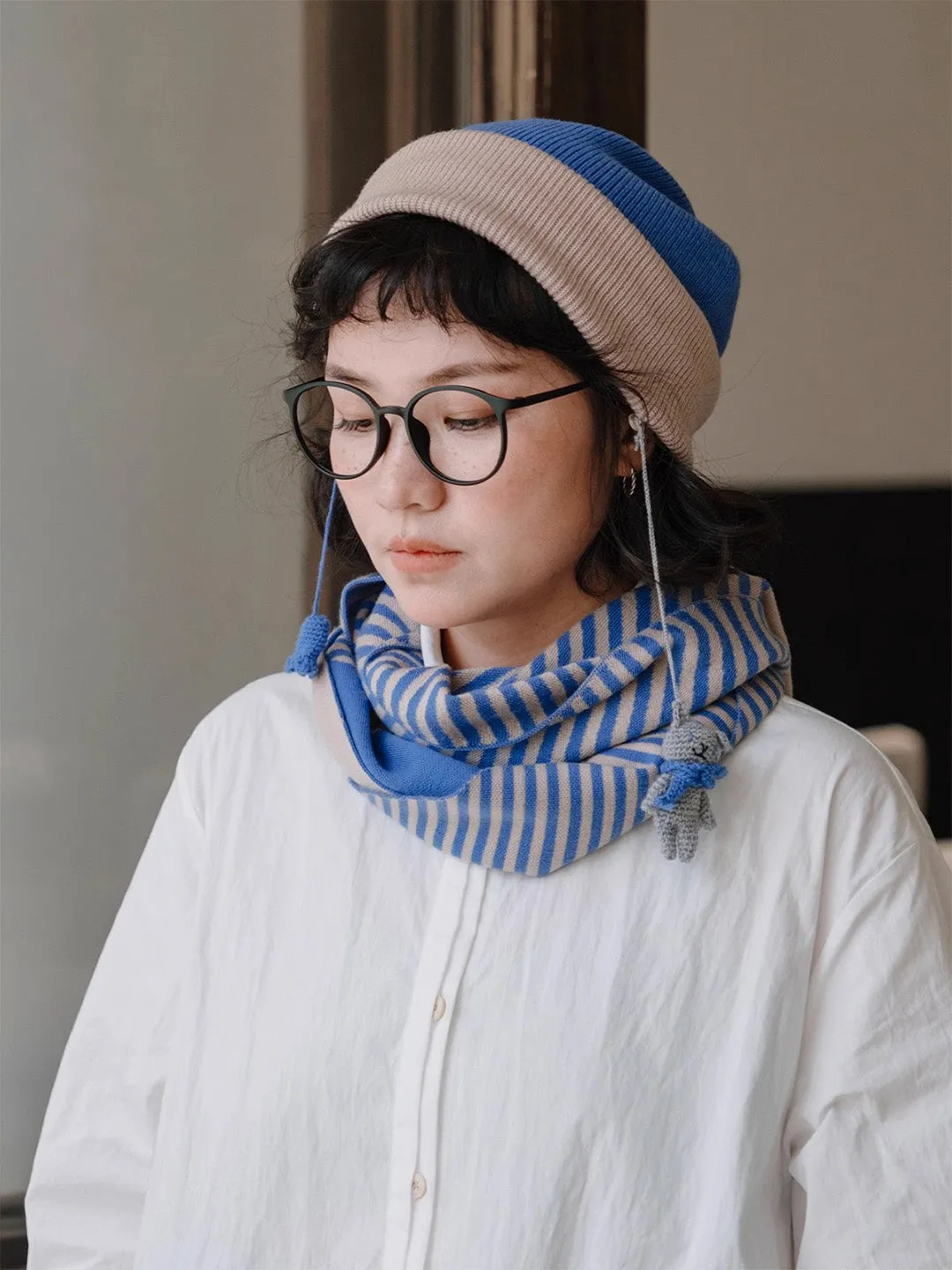 Chowxiaodou 100% Wool Knit Beanie