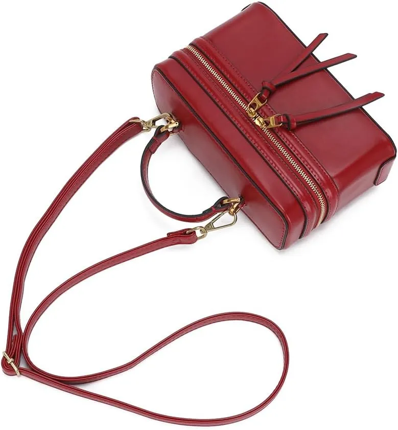 Classic Satchel Crossbody Purse for Women Chic Mini Box Purse, Women Crossbody Shoulder Bag