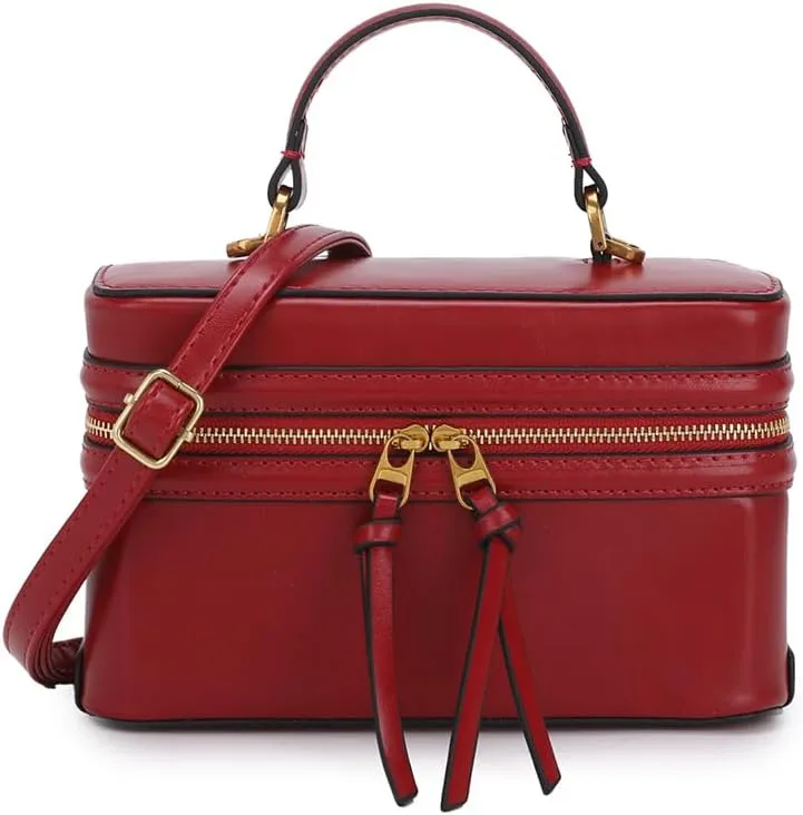 Classic Satchel Crossbody Purse for Women Chic Mini Box Purse, Women Crossbody Shoulder Bag