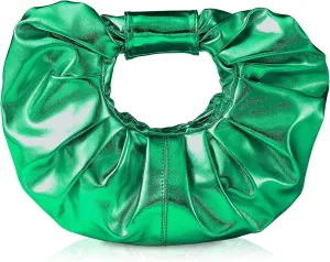 Clutch Purse for Women - Evening Clutch PU Leather Pleated Bag Designer Handbag for Party Prom Wedding