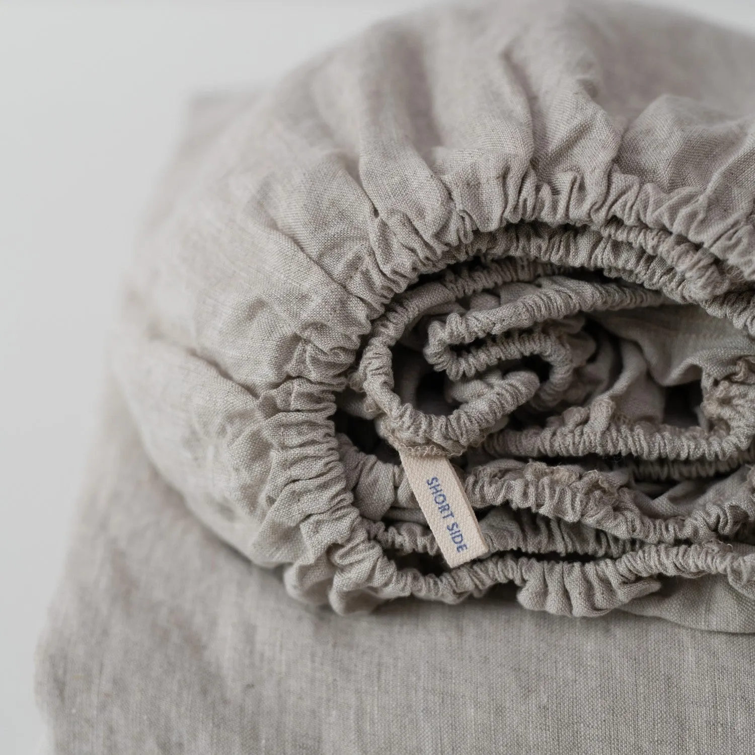 Dark Grey Linen Fitted Sheet
