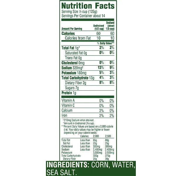 Del Monte Whole Kernel Canned Corn Value Pack, 4 Ct