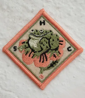 Frog Flower - Felt Sticky Patch