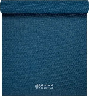 Gaiam Essentials Premium Yoga Mat with Yoga Mat Carrier Sling (72"L x 24"W x 1/4 Inch Thick)