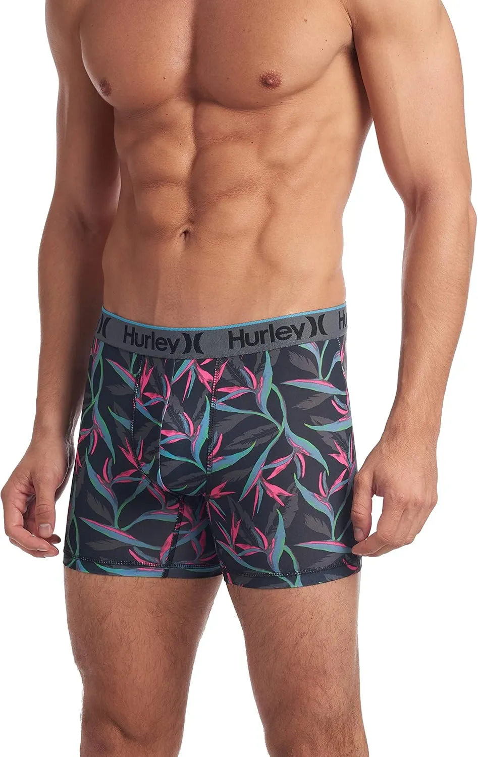 Hurley Men's 3 Pack Regrind Boxer Briefs
