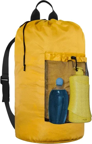 Laundry Bag Backpack Large Travel Laundry Bag with Mesh Pocket & Adjustable Shoulder Straps Portable Backpack Laundry Bag for College Dorm, Apartment, Yellow