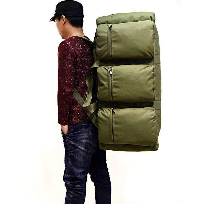Military Duffel Backpack Combo Bag