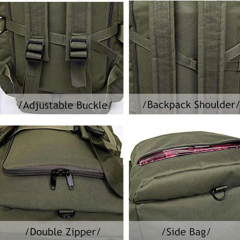 Military Duffel Backpack Combo Bag