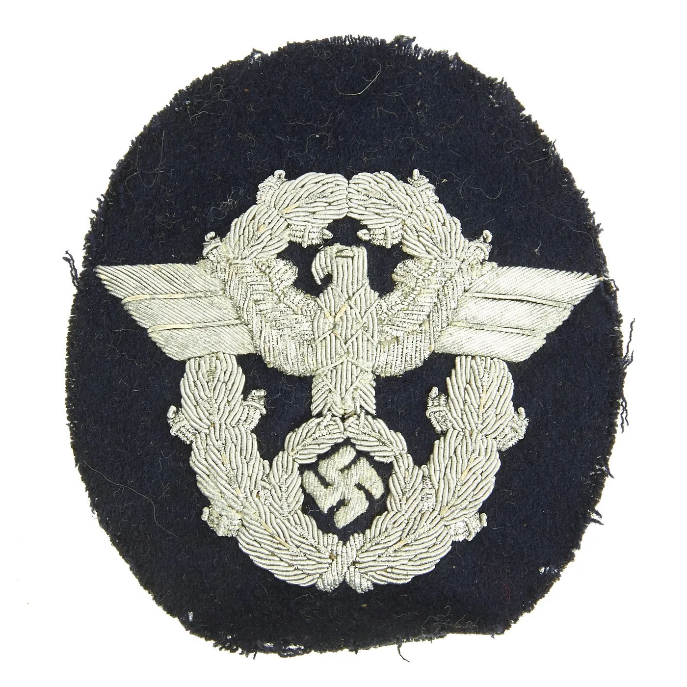Original German WWII Military Police Insignia Grouping - Sleeve Patches, Collar Tabs & Cap Badges