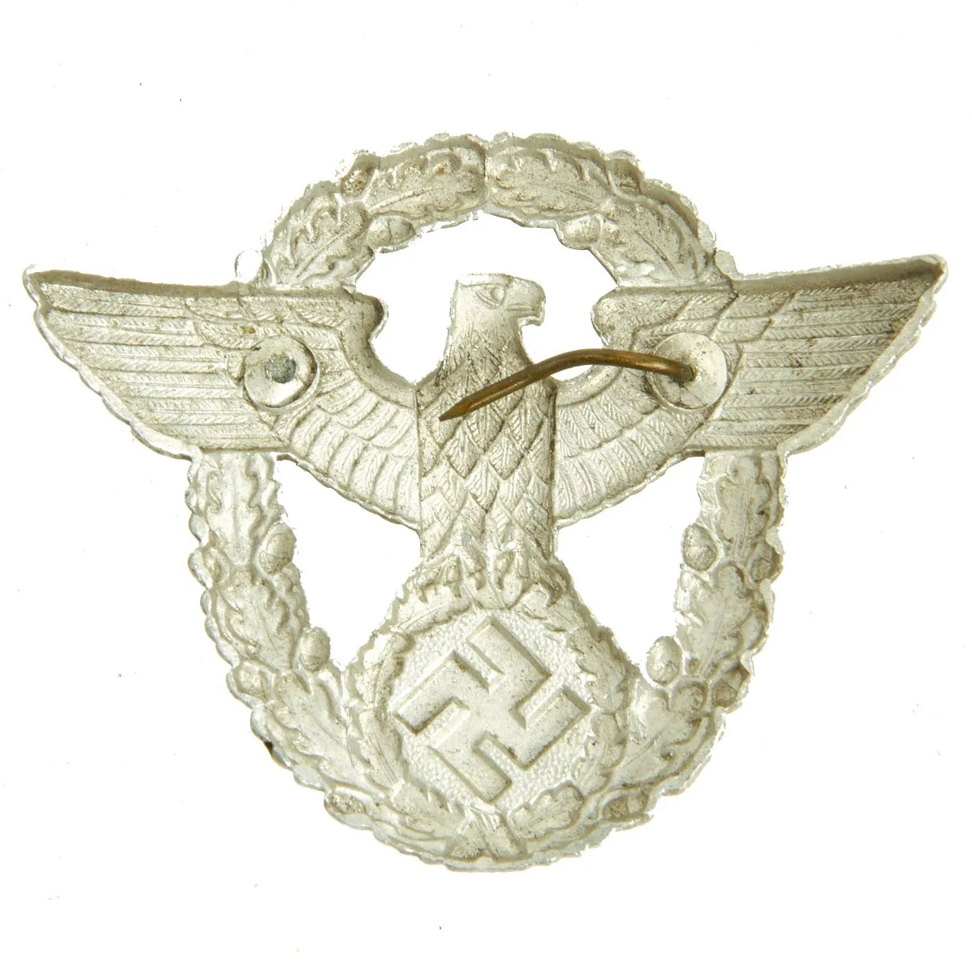 Original German WWII Military Police Insignia Grouping - Sleeve Patches, Collar Tabs & Cap Badges