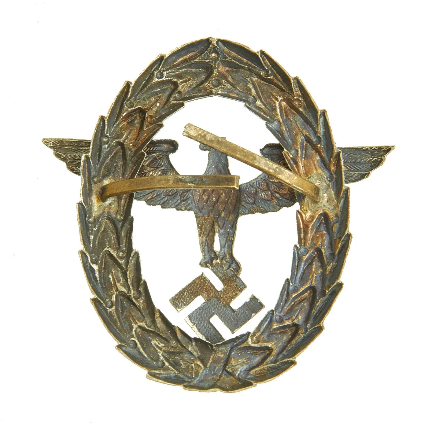 Original German WWII Military Police Insignia Grouping - Sleeve Patches, Collar Tabs & Cap Badges