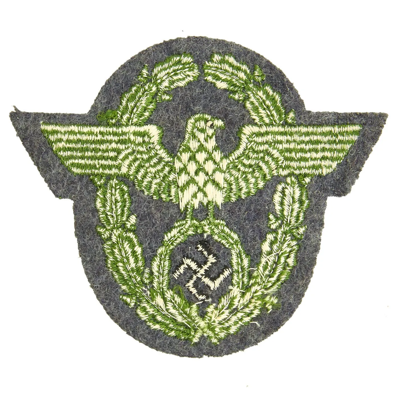 Original German WWII Military Police Insignia Grouping - Sleeve Patches, Collar Tabs & Cap Badges
