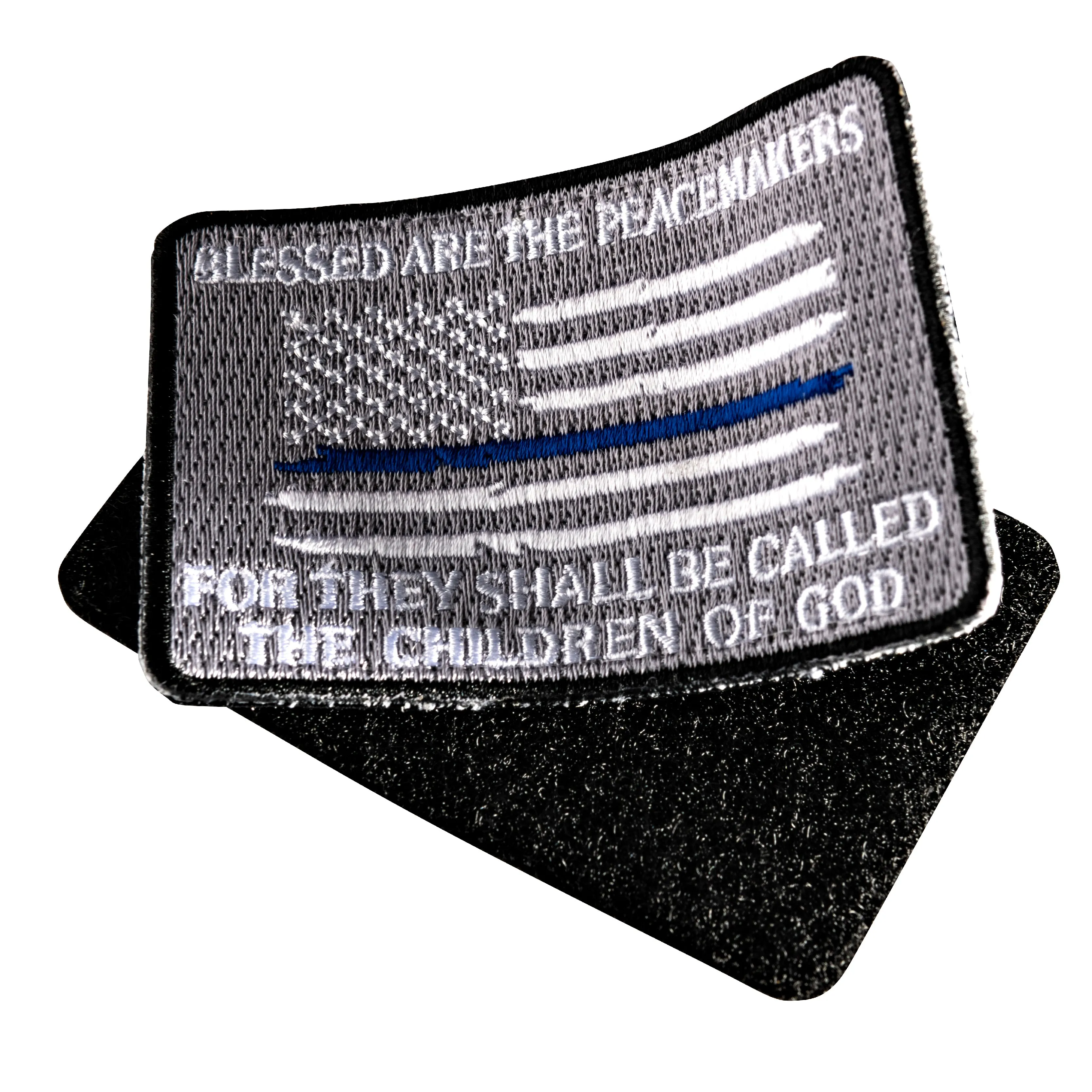 Patch - Blessed are the Peacemakers, Thin Blue Line, Hook-and-Loop