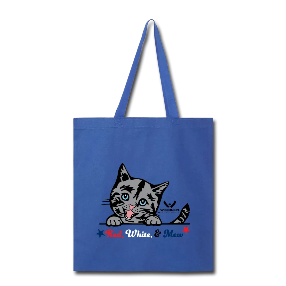 Red White & Mew Tote Bag