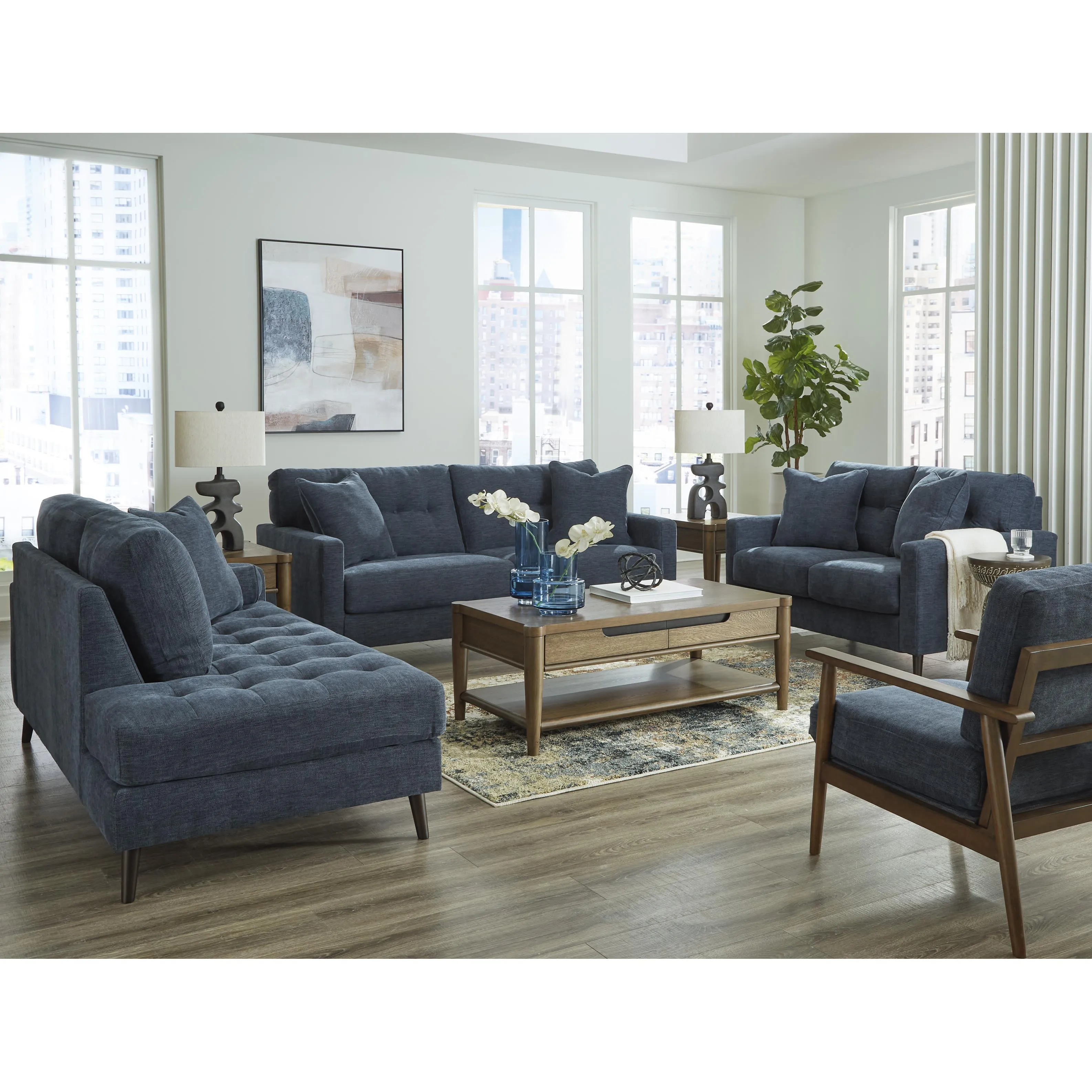Signature Design by Ashley Bixler Stationary Fabric Loveseat 2610635
