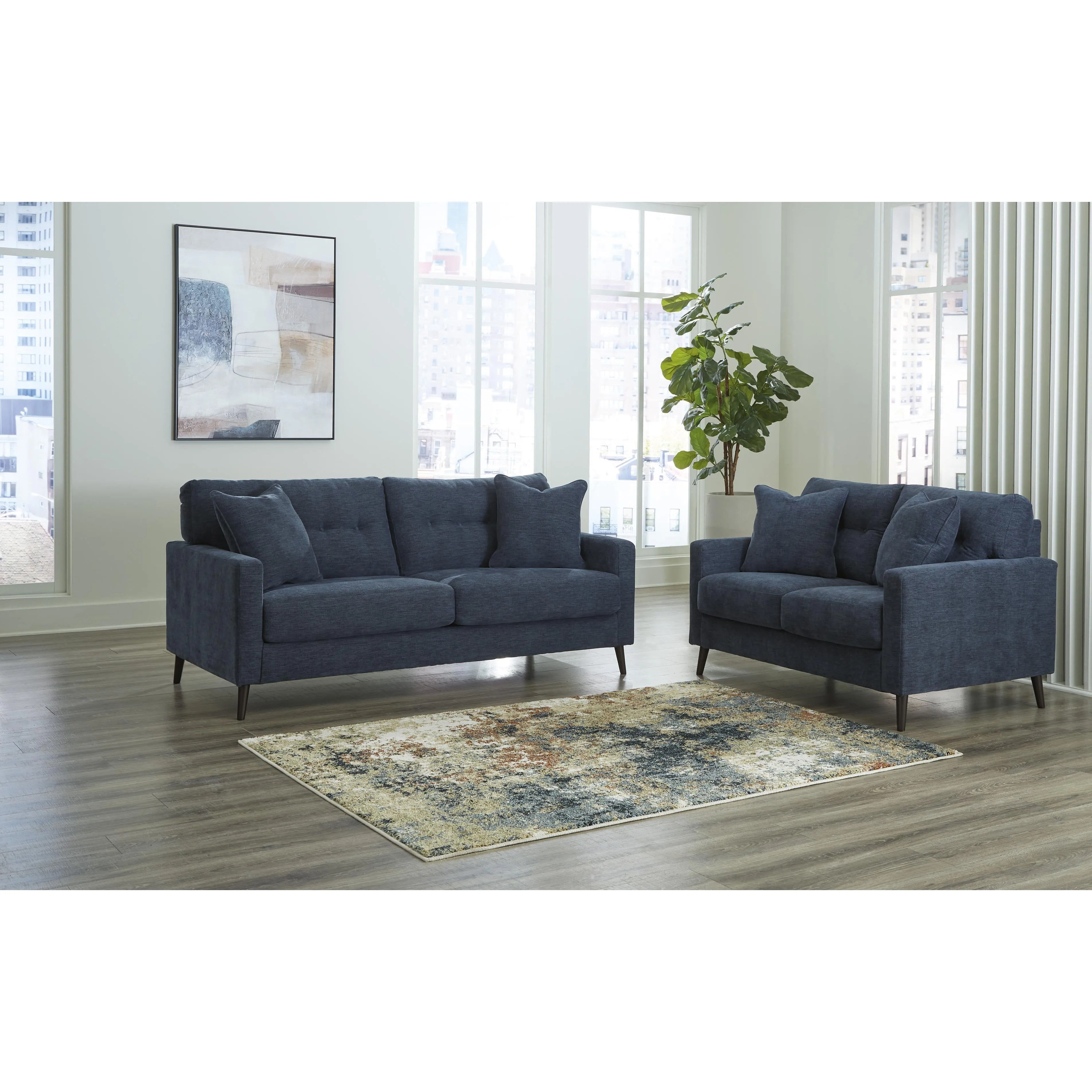 Signature Design by Ashley Bixler Stationary Fabric Loveseat 2610635