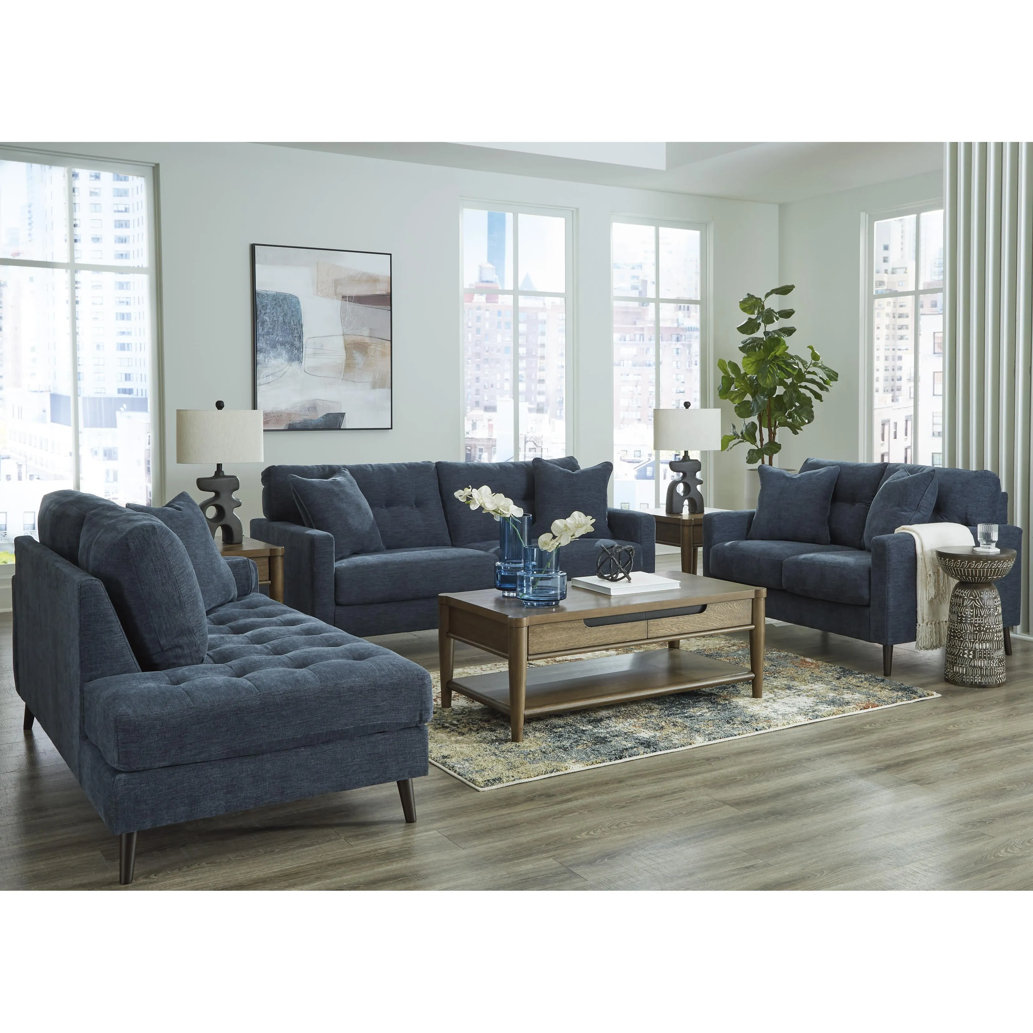 Signature Design by Ashley Bixler Stationary Fabric Loveseat 2610635