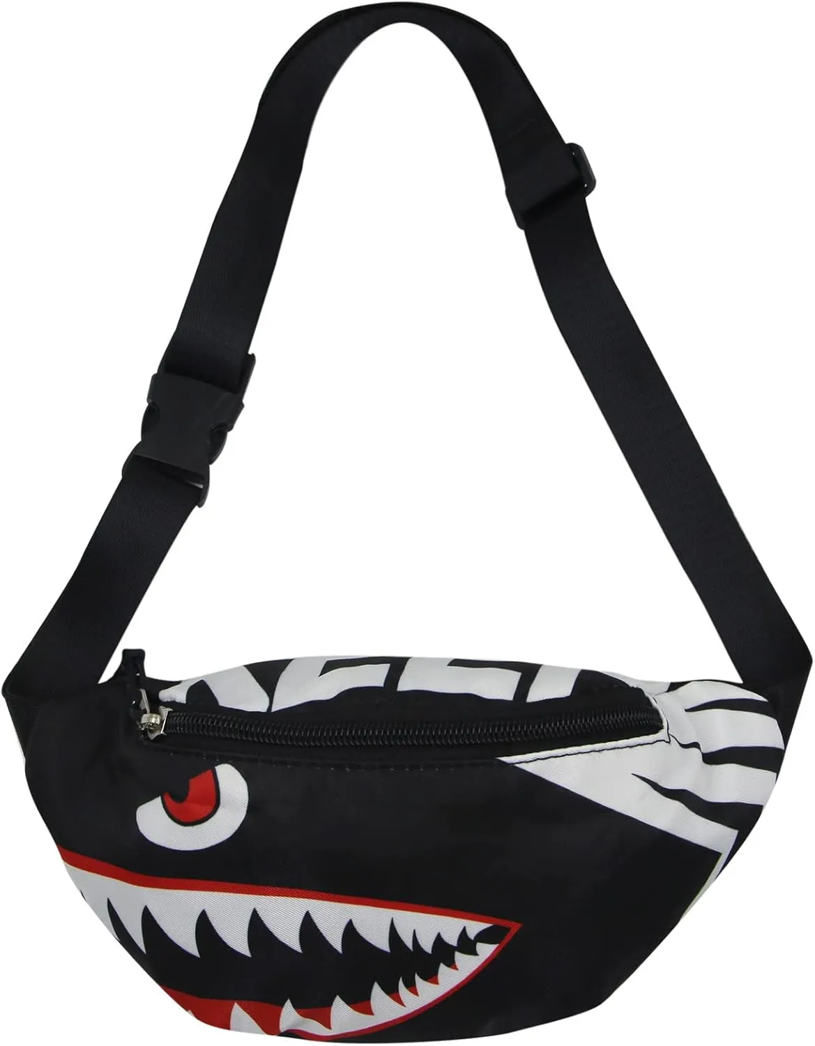 Toddler Boys Girls Cute Cartoon Shark Mini Fanny Pack Kids Sports Running Purse Waist Pack Belt Bum Bag