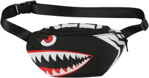 Toddler Boys Girls Cute Cartoon Shark Mini Fanny Pack Kids Sports Running Purse Waist Pack Belt Bum Bag
