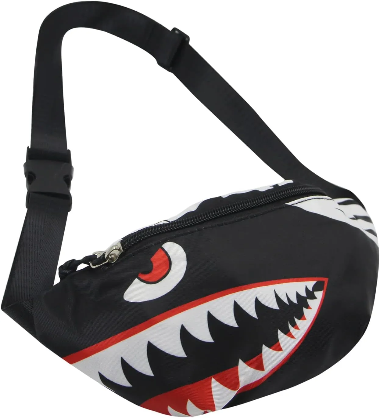 Toddler Boys Girls Cute Cartoon Shark Mini Fanny Pack Kids Sports Running Purse Waist Pack Belt Bum Bag