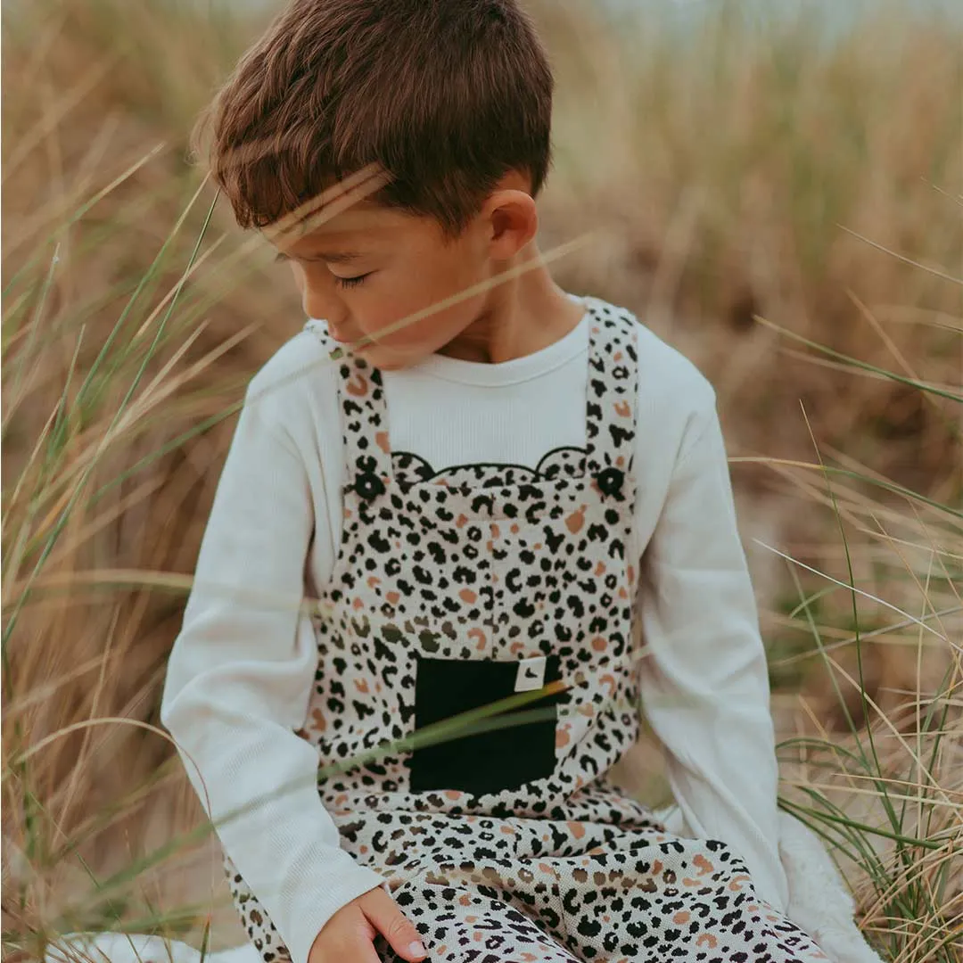 Turtledove London Animal Jacquard Easy Fit Dungarees - Multi
