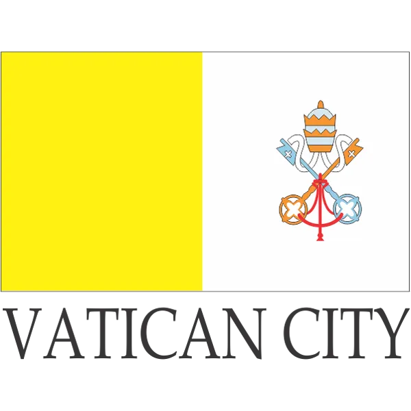 Vatican City Embroidered Flag Badge