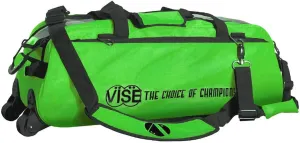 Vise Clear Top 3 Ball Tote Roller Bowling Bag- Green