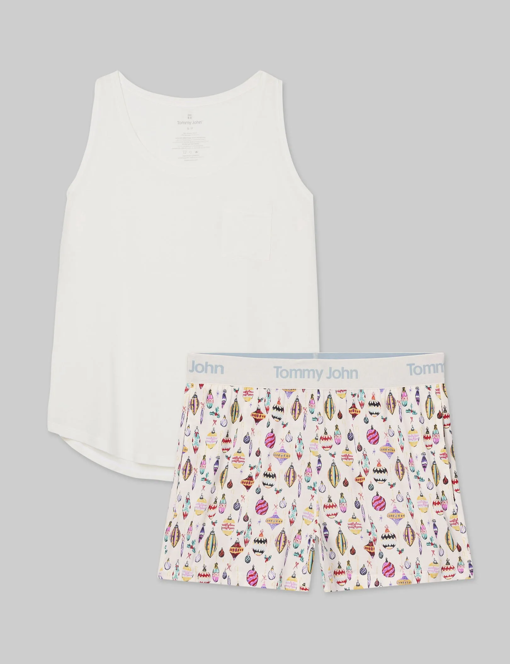 Women's Second Skin Sleep Pocket Tank & Short Set