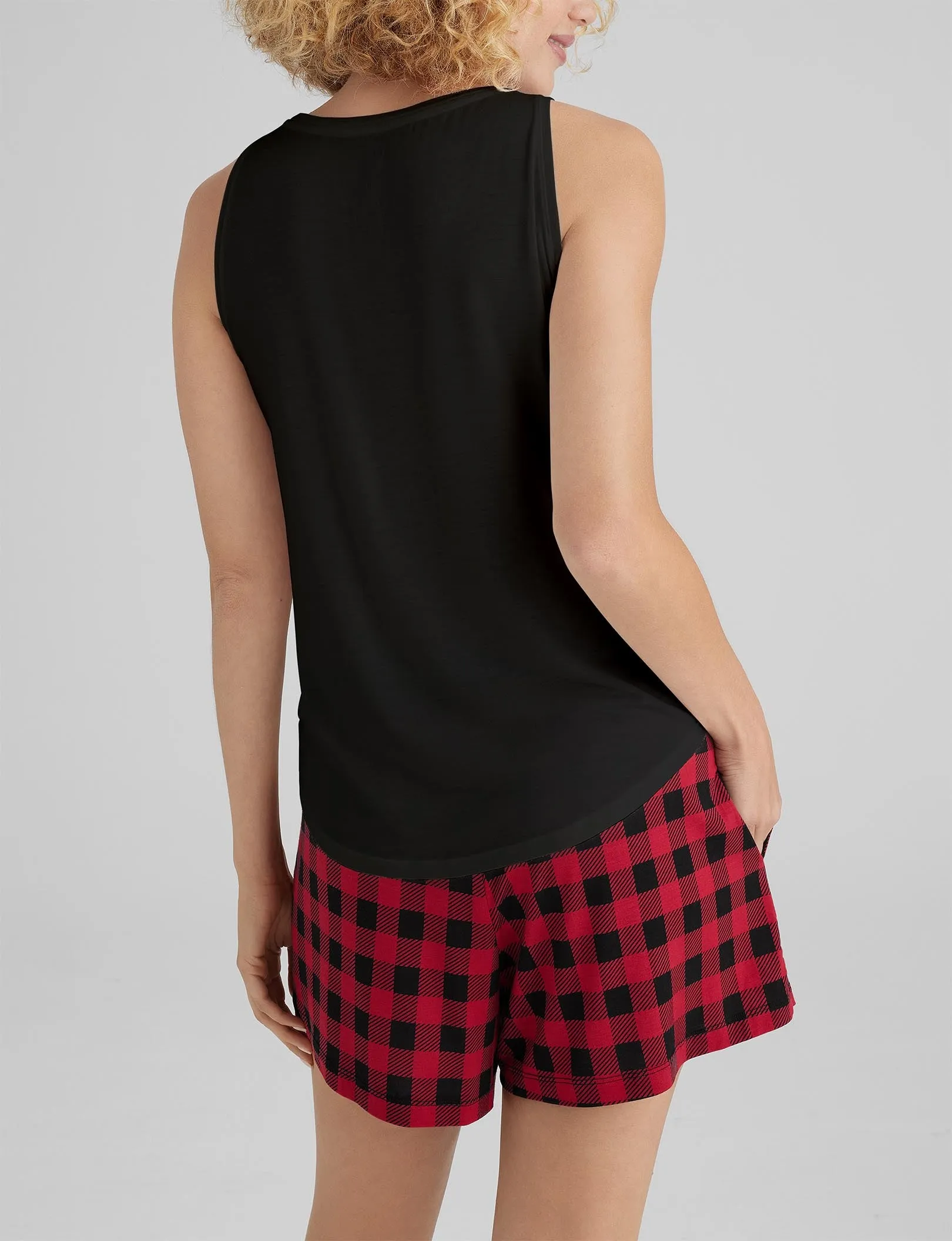 Women's Second Skin Sleep Pocket Tank & Short Set