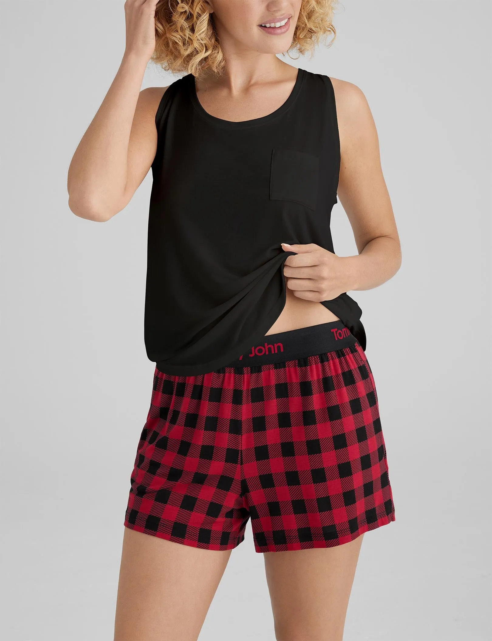 Women's Second Skin Sleep Pocket Tank & Short Set