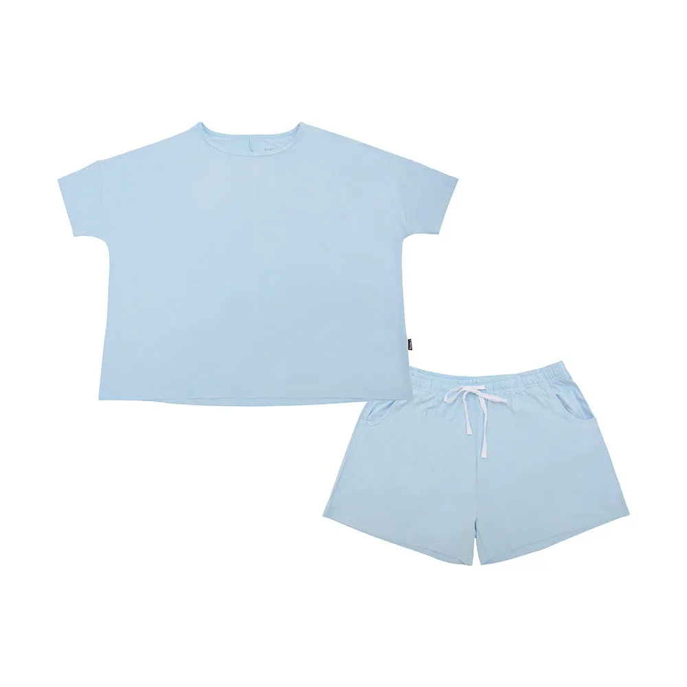Women's Short Lounge Set - Hydrangea Blue